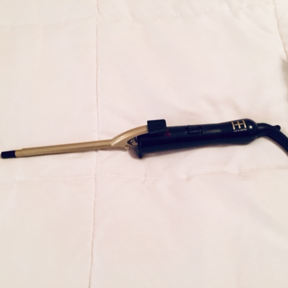 curling iron new 1/4" barrel gold